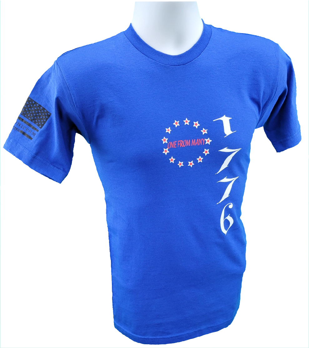 1776/One From Many short sleeve (royal blue)